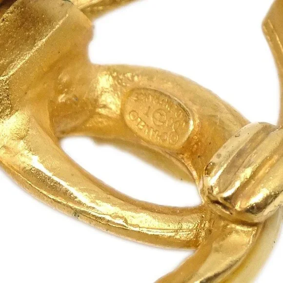 Chanel CC Clip-On Earrings Gold 00T 126438 - Picture 4 of 8